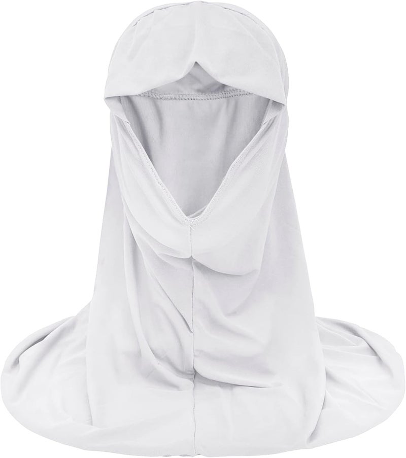 NICEYST Girls Instant Hijab Muslim Arab Scarf Shawls Neck Wrap Kids Islamic Solid Color Headscarf Turban for 7-12 Years Old - Image 2